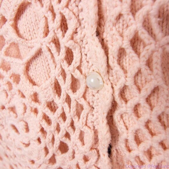 Vintage Franco's 100% cotton dusty pink sweater, women's size S - Picture 7 of 16